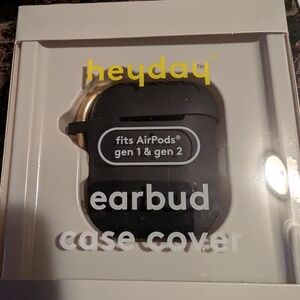 heyday Black Earbud Cover AirPods Gen 1 & 2 NIP